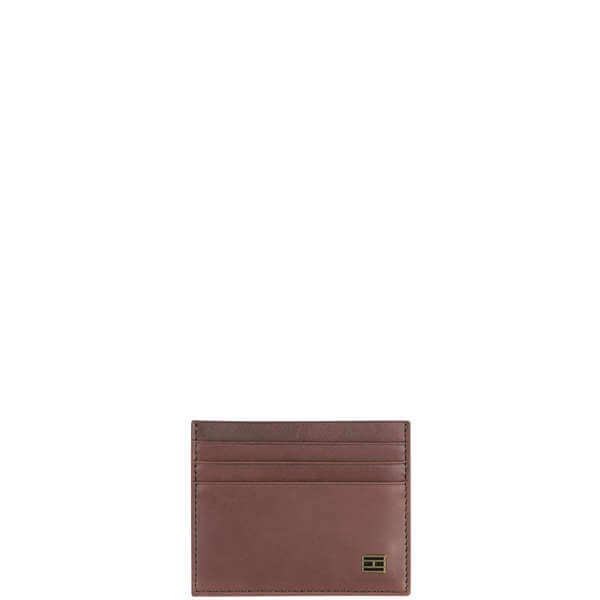 Tommy Hilfiger Men's Small Card Holder Wallet  - Dark Espresso