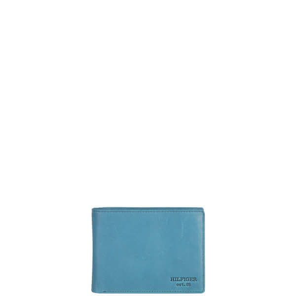 Tommy Hilfiger Men's Wallet with Coin Pocket - Turquoise