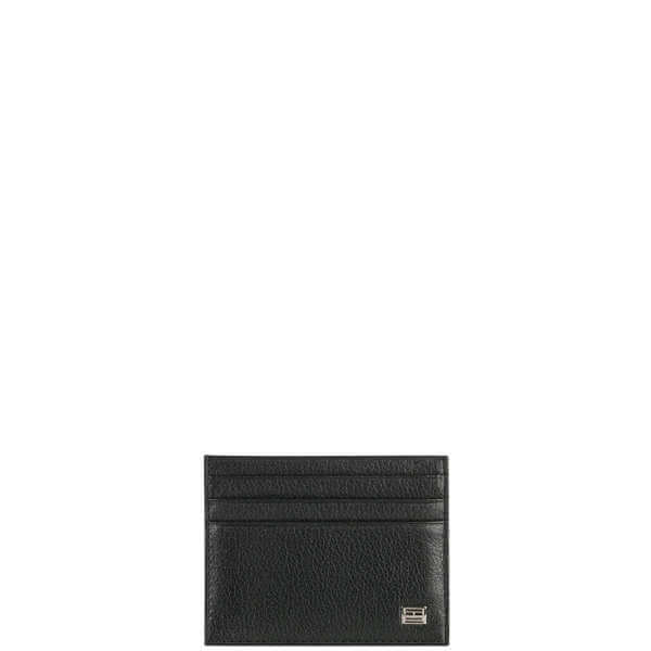 Tommy Hilfiger Men's Small Credit Card Holder - Patent Black