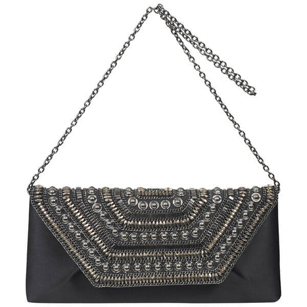 Drap Barcelona Tribal metal trim clutch bag