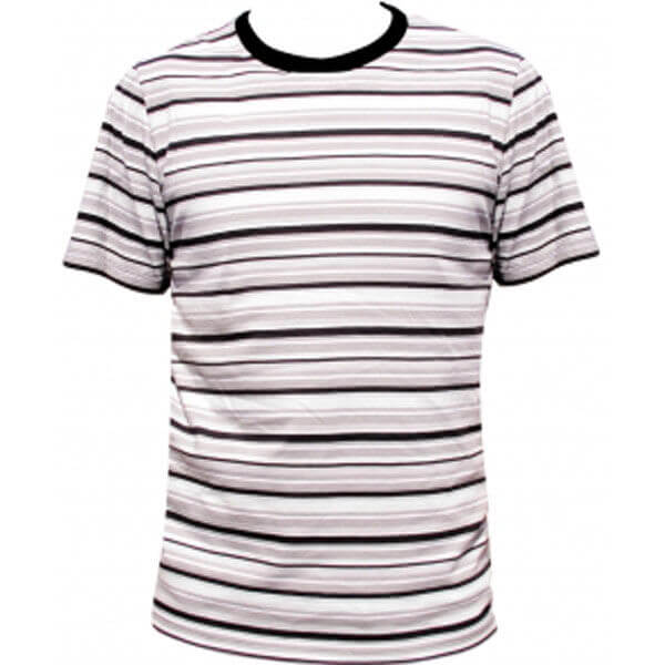 CALVIN KLEIN 365 SLEEPWEAR PYJAMA TOP - LAURE STRIPE BLACK