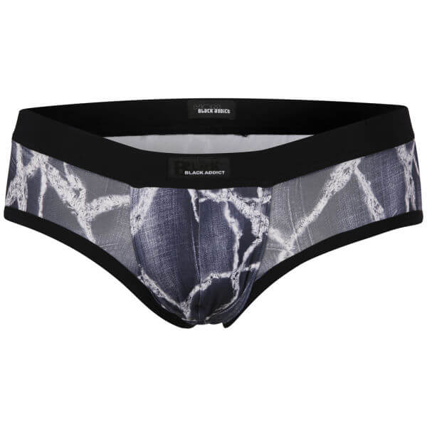 HOM BLACK ADDICT WOLF LOW WAIST MINI BRIEF - GREY