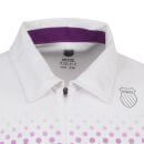 K-Swiss Fading Stripe Polo Shirt - White/Purple Magic