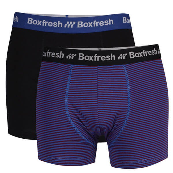 Boxfresh Men's 2-Pack Trunks - Purple/Black