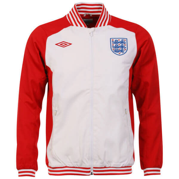 Umbro Men's England Icon Track Jacket - Red/ White