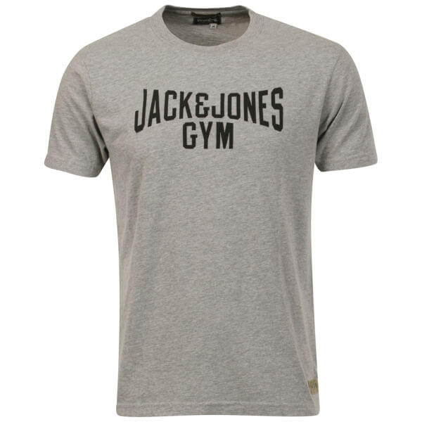 Jack & Jones Men's Vintage Gym T-Shirt - Grey Marl