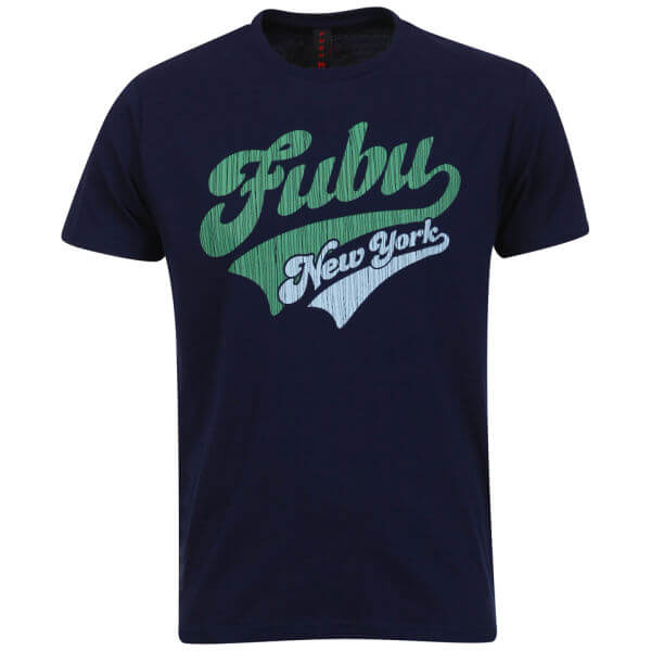 FUBU Men's Vintage New York T-shirt - Navy