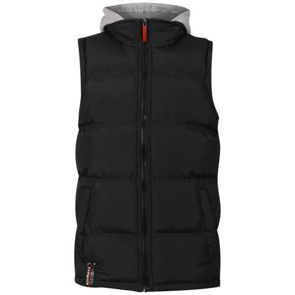 Kickers Boys' Hooded Gilet - Black
