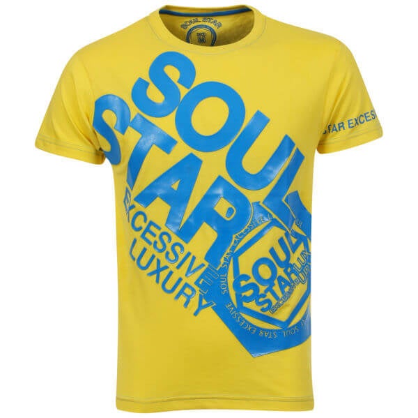 Soul Star Men's Group T-Shirt - Yellow