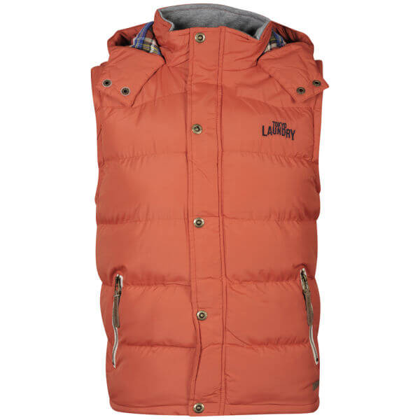 Tokyo Laundry Men's Kyber Gilet - Burnt Orange