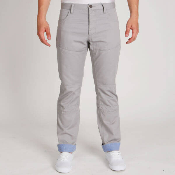 Galvanise Rowlands Men's Chambray Cuff Chino - Stone