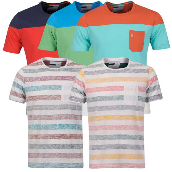 D-Code Men's Stripe T-Shirts - 5 Options