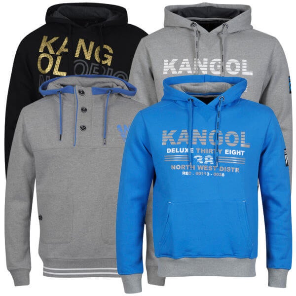 Kangol Men's Hoodies - Charcoal/Electric Blue/Grey Marl/White/Cobalt Blue/Black