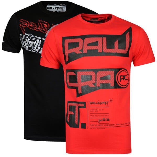 Rawcraft Men's Supra & Clio 2-Pack T-Shirts - Red/Black