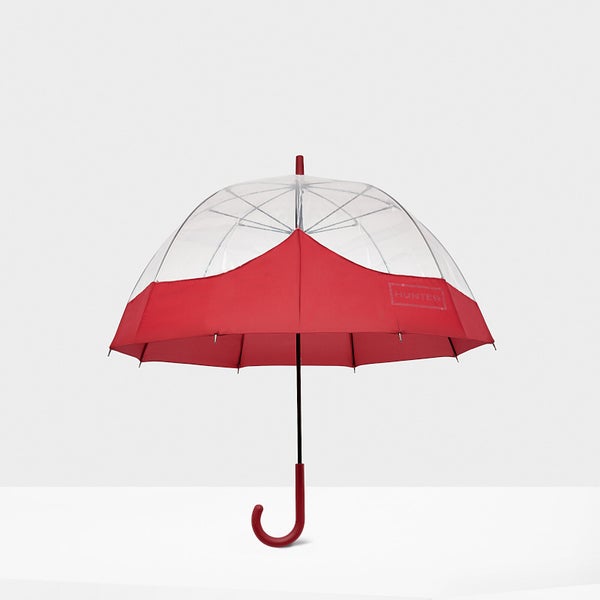 Hunter Women's Original Moustache Bubble Umbrella - Military Red