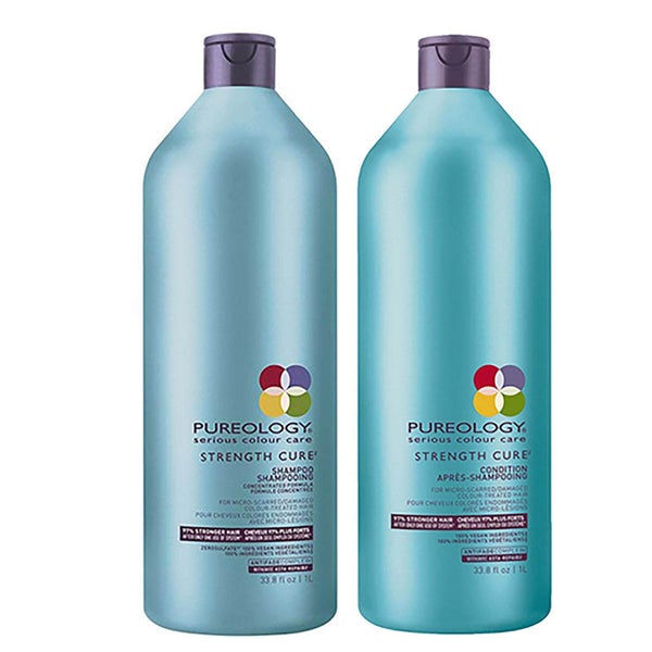 Pureology Strength Cure Shampoo og Conditioner ( 1000 ml)