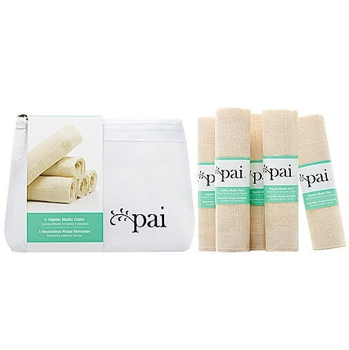 Pai Organic Muslin Face Cloth (5 Pack)