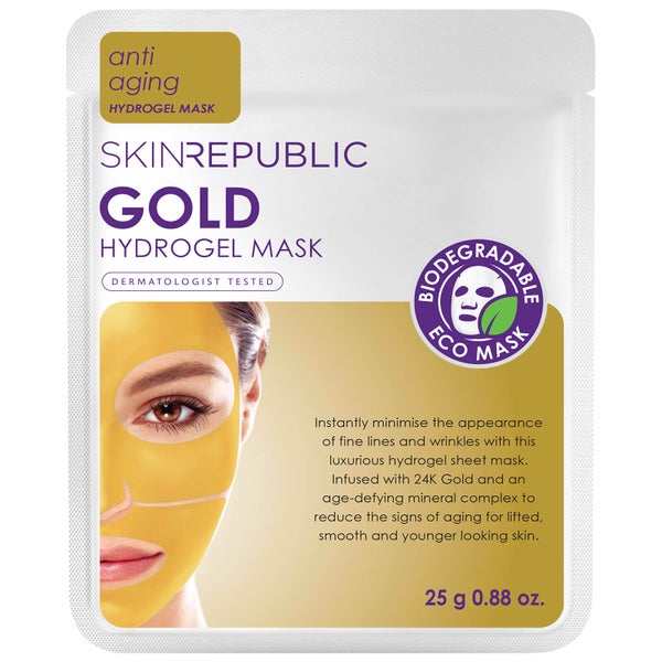 Skin Republic Gold Hydrogel Face Mask(스킨 리퍼블릭 골드 하이드로겔 페이스 마스크 25g)