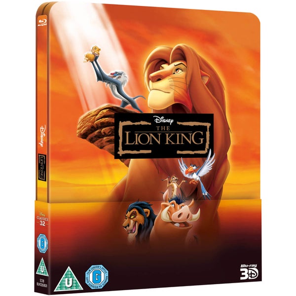 The Lion King 3D (Includes 2D Version) - Zavvi UK Exclusive Lenticular Edition Steelbook (The Disney Collection #32)