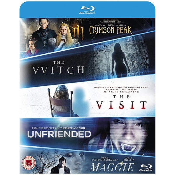 Blu-ray Starter Pack Includes The Witch/Crimson Peak/Maggie/The Visit/Unfriended