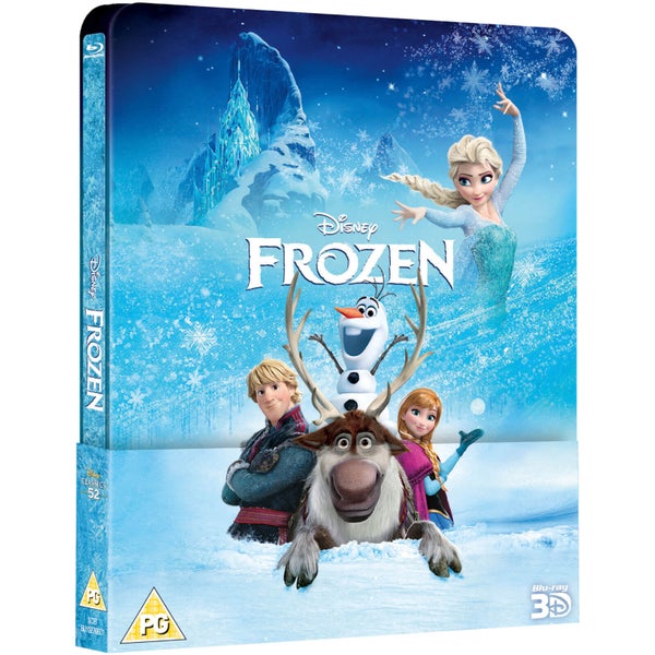 Frozen 3D (Includes 2D Version) - Zavvi UK Exclusive Lenticular Edition Steelbook (The Disney Collection #52)