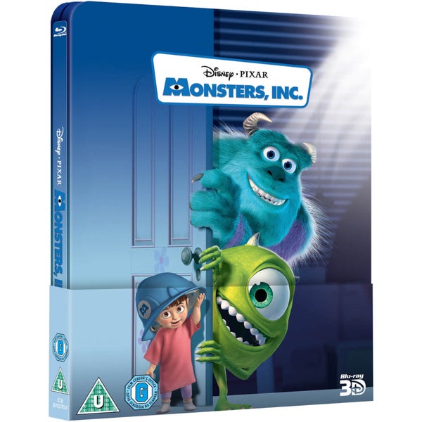 Monsters, Inc. 3D (Includes 2D Version) - Zavvi Exclusive Lenticular Edition Steelbook