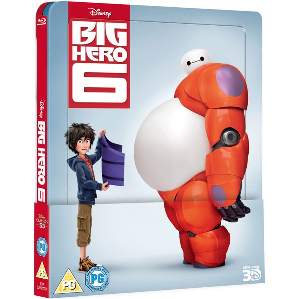 Big Hero 6 3D (Includes 2D Version) Zavvi UK Exclusive Lenticular Edition Steelbook