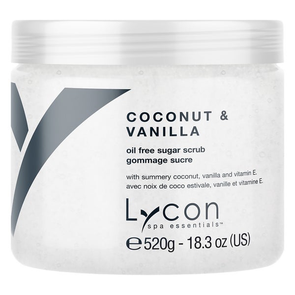 Lycon Oil Free Sugar Scrub - Coconut And Vanilla 520g