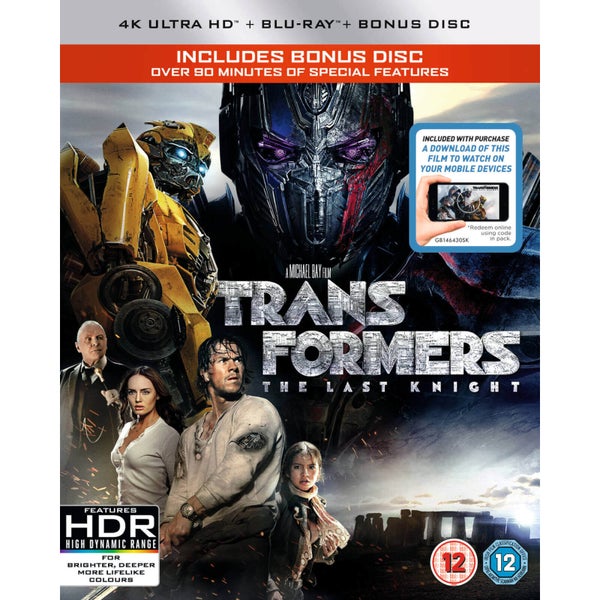 Transformers : The Last Knight - 4K Ultra HD (avec téléchargement numérique)