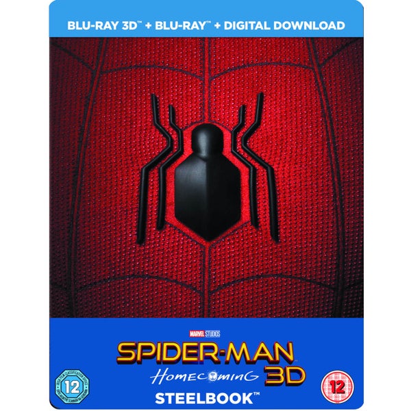 Spider-Man Homecoming 3D (Includes 2D Version) - Limited Edition Steelbook + Resin Magnet + Comic Book