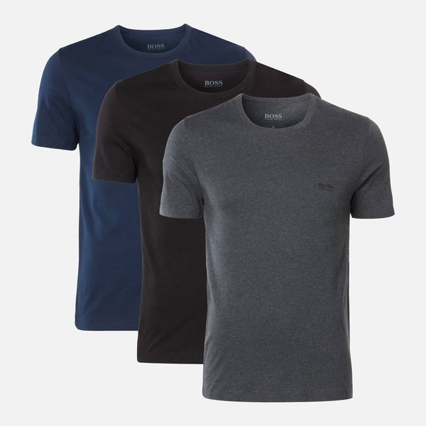 BOSS Men's Triple Pack T-Shirts - Navy/Grey/Black