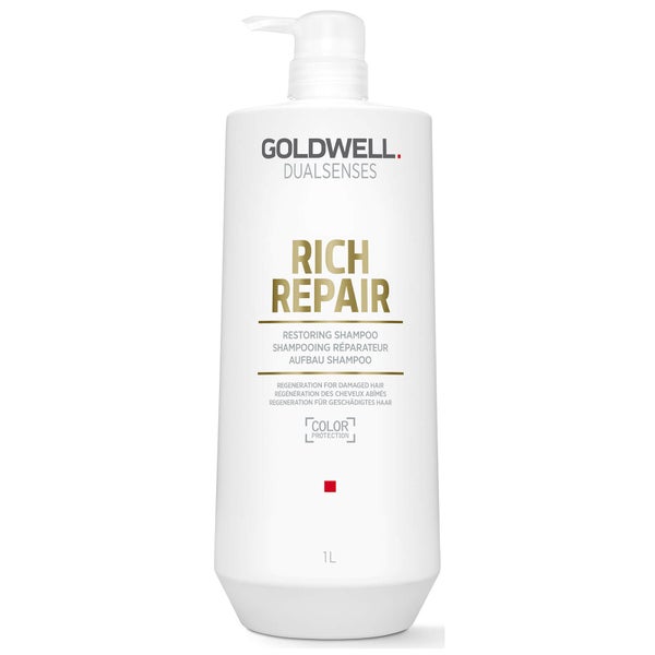 Goldwell Dualsenses Rich Repair Restoring Shampoo For Dry To Severely Damaged Hair 1000ml (Worth £61.60)