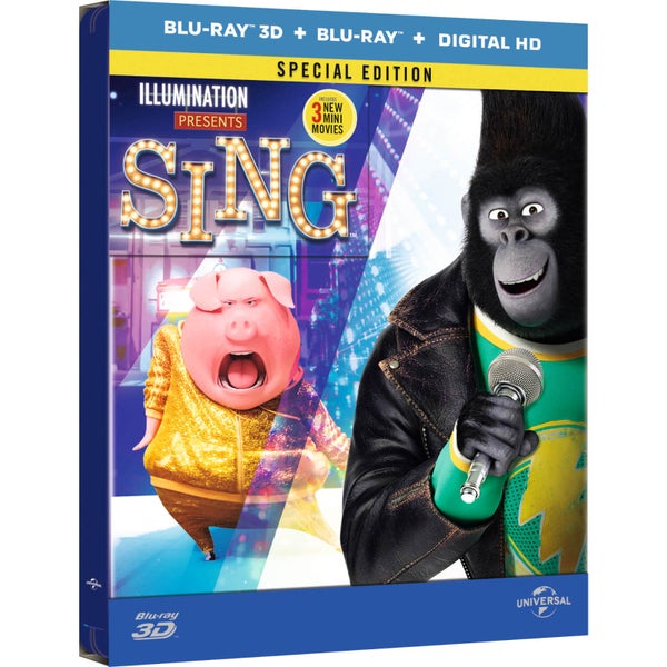 Sing 3D (Includes 2D Version) Limited Edition Steelbook