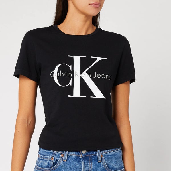 Calvin Klein Women's Shrunken T-Shirt - Meteorite