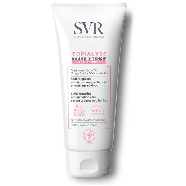 SVR Topialyse Intensively Nourishing Face + Body Balm for Extremely, Sensitive, Inflamed + Eczema-Prone Skin of All Ages - 200ml