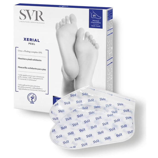 SVR Xerial Exfoliating Socks skarpetki złuszczające - 1 para - do intensywnego peelingu stóp zamiast pumeksu i tarki do stóp