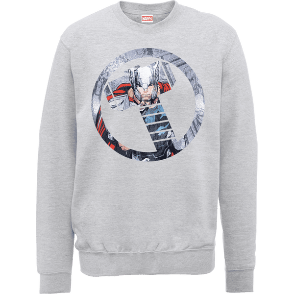 Marvel Avengers Assemble Thor Montage Sweatshirt - Grey
