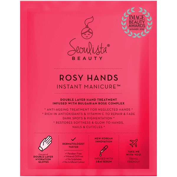 Máscara de Mãos Instant Manicure Rosy Hands da Seoulista Beauty