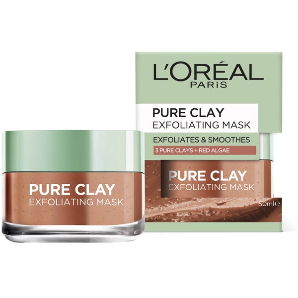 L'Oréal Paris Pure Clay Exfoliates and Smoothes Mask 50ml