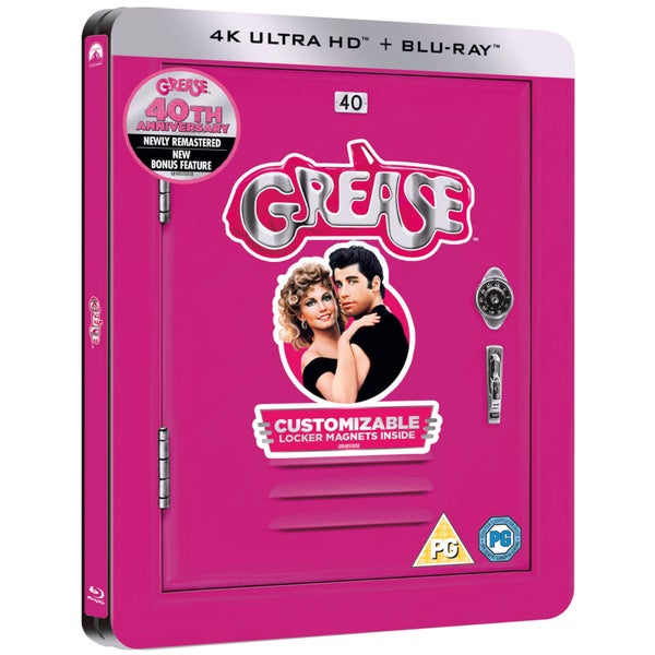 Grease 40th Anniversary - 4K Ultra HD - Zavvi UK Exclusive Limited Edition Steelbook