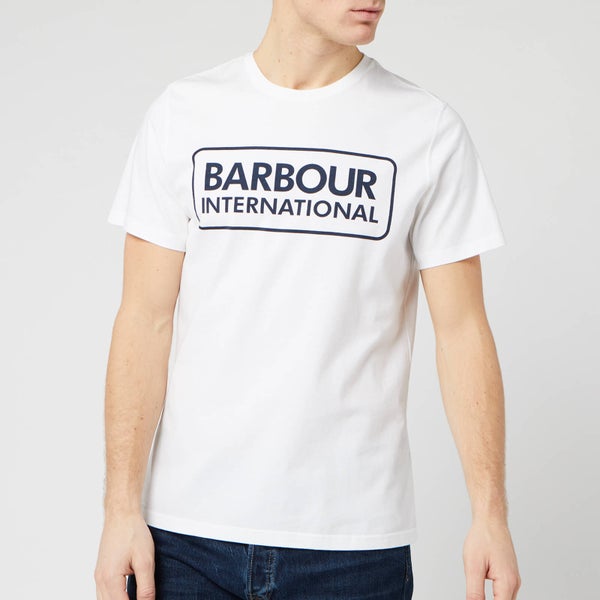 Barbour International Men's Essential Large Logo T-Shirt - White
