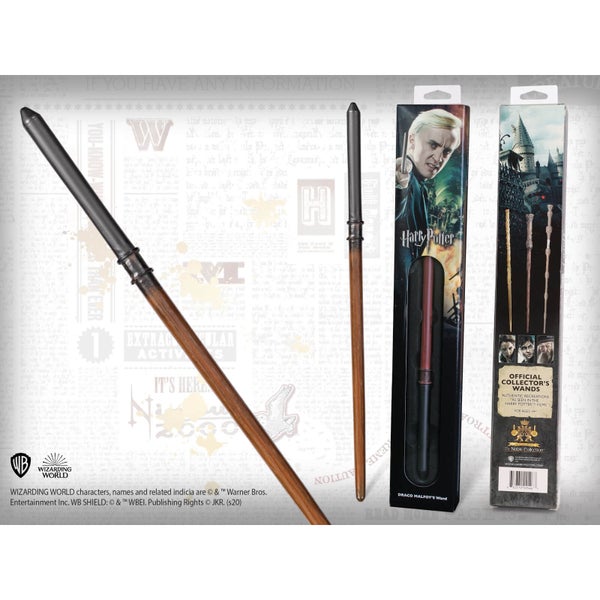 Harry Potter Draco Malfoy's Wand with Window Box