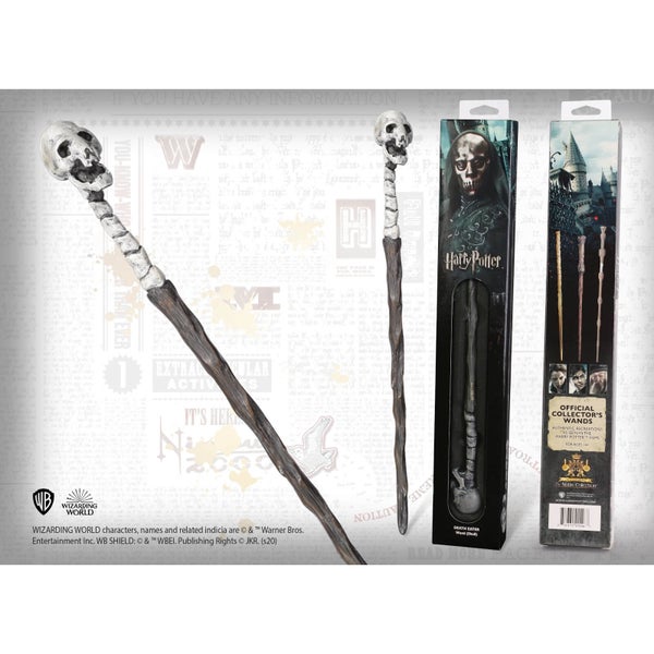 Harry Potter Death Eater's Skull Wand with Window Box