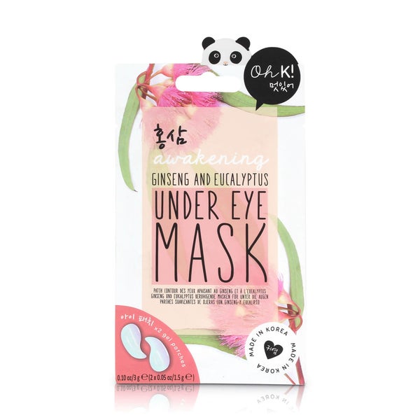 Маска для кожи вокруг глаз с женьшенем и эвкалиптом Oh K! Ginseng and Eucalyptus Under Eye Mask, 3 г