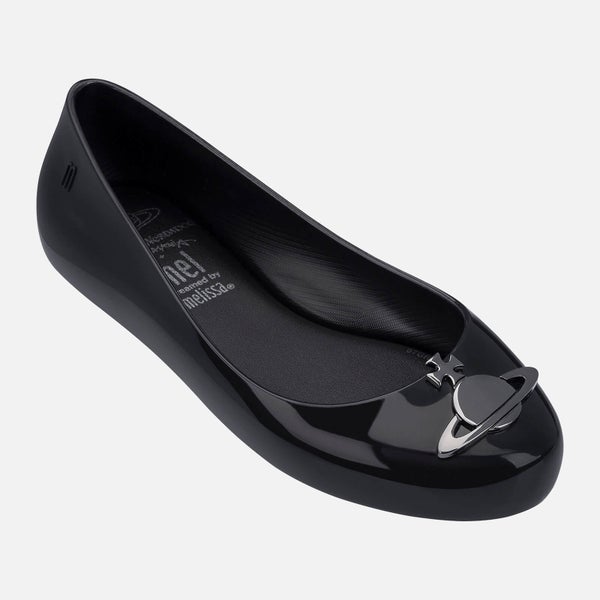 Mini Melissa for Vivienne Westwood Kids' Space Love Ballet Flats - Black Orb