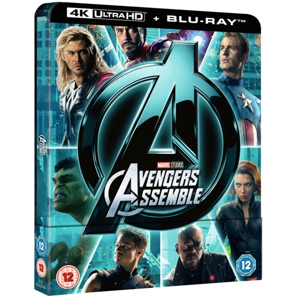 Avengers Assemble 4K Ultra HD (Includes 2D Version) - Zavvi UK Exclusive Steelbook