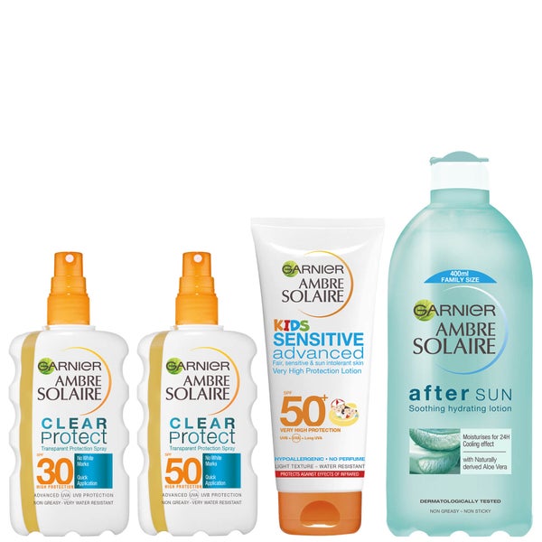 Ambre Solaire Family Sun Cream and Aftersun Pack SPF 30 and SPF 50