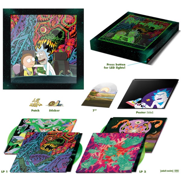 The Rick and Morty Soundtrack Vinyl and 17,5 cm Single Vinyl (2LP)