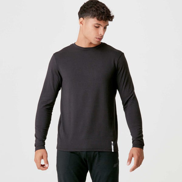 Luxe Classic Crew Hosszú Ujjú felső - Fekete