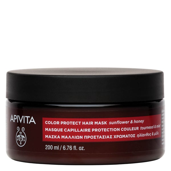 APIVITA Holistic Hair Care maschera protettiva del colore con miele e girasole 200 ml